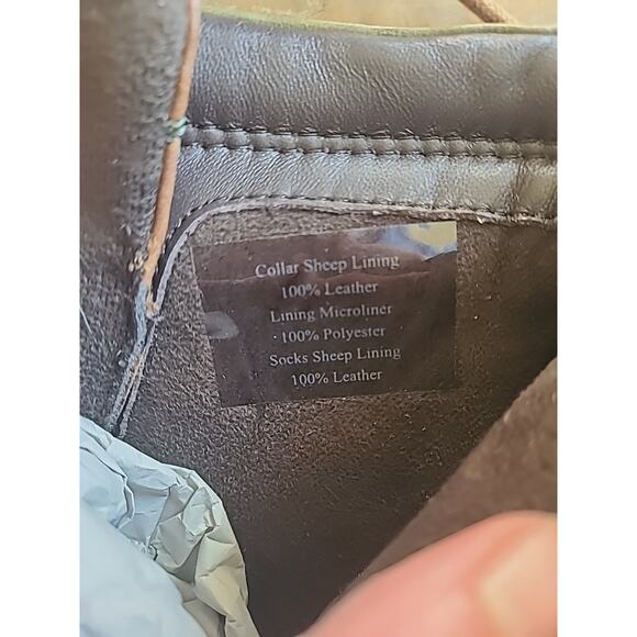 Josef Seibel Women's Sanja 09 Leather Combat Ankle Boot Cognac Brown Green EU 41 - Picture 10 of 12